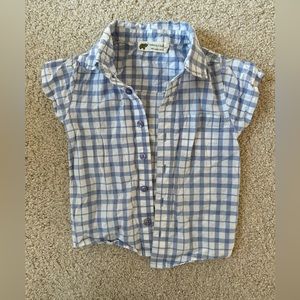 Monica & Andy gingham button down